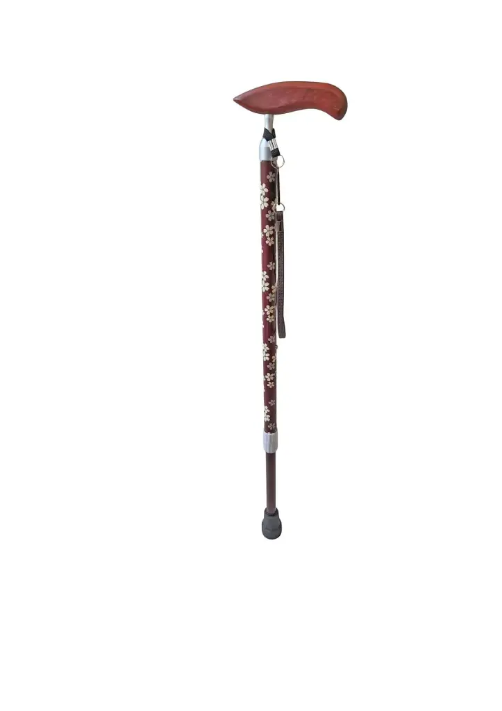 Red Patterned Carbon Fiber Walking Cane