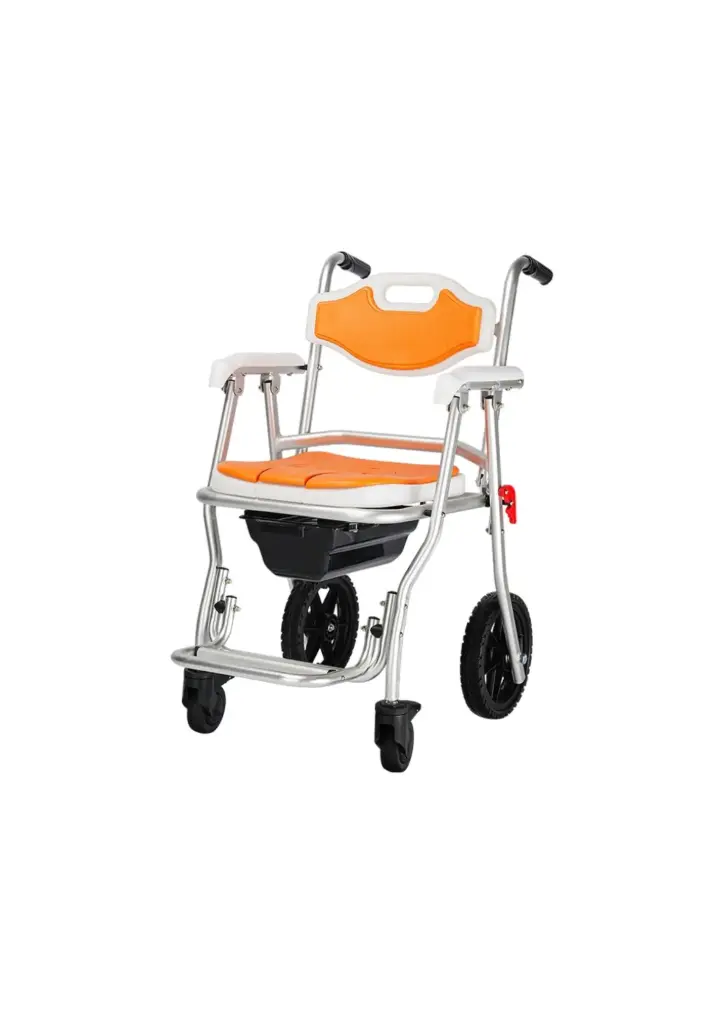 Shower Commode Chair with Wheels