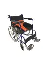 Carbon Steel Wheelchair with Triangular Orange Safety Belt