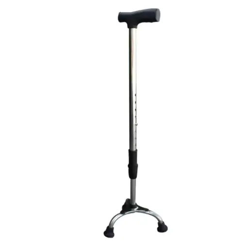 [DMWS6045SNBK] Stainless Steel Tripod Cane with Black Handle