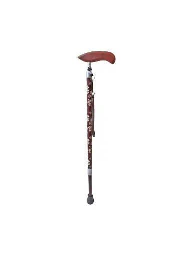 Red Patterned Carbon Fiber Walking Cane