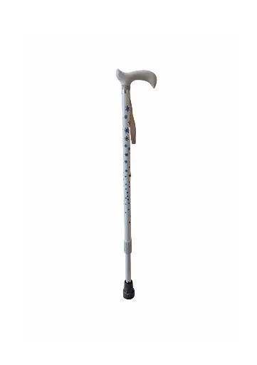 [DMWS6002CNWH] White Patterned Carbon Fiber Walking Cane