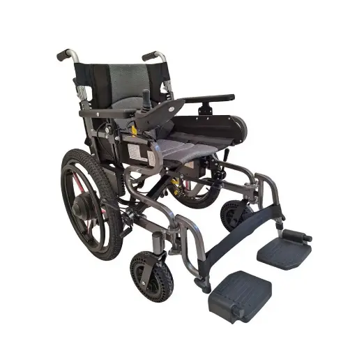 [DMWC6008AEBK] Folding Electric Wheelchair - Aluminum Alloy