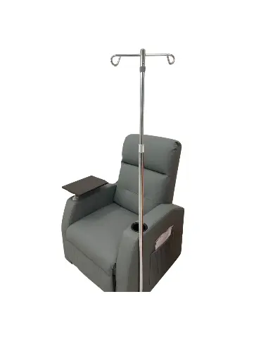 [DLSR6019PEBK] Leisure electric recliner with small table and IV stand